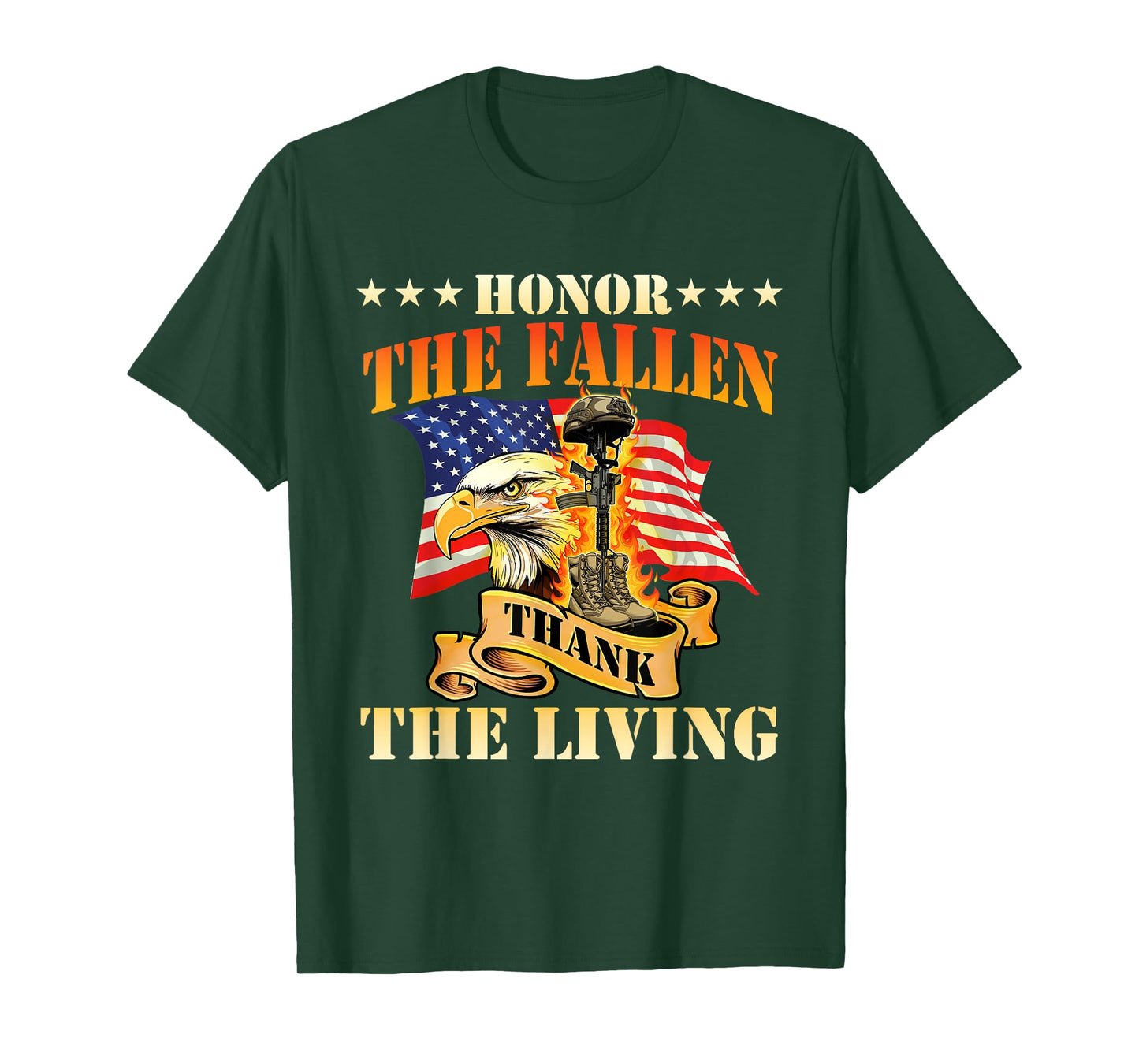 Honor The Fallen Thank The Living - Patriotic Memorial Day T-Shirt