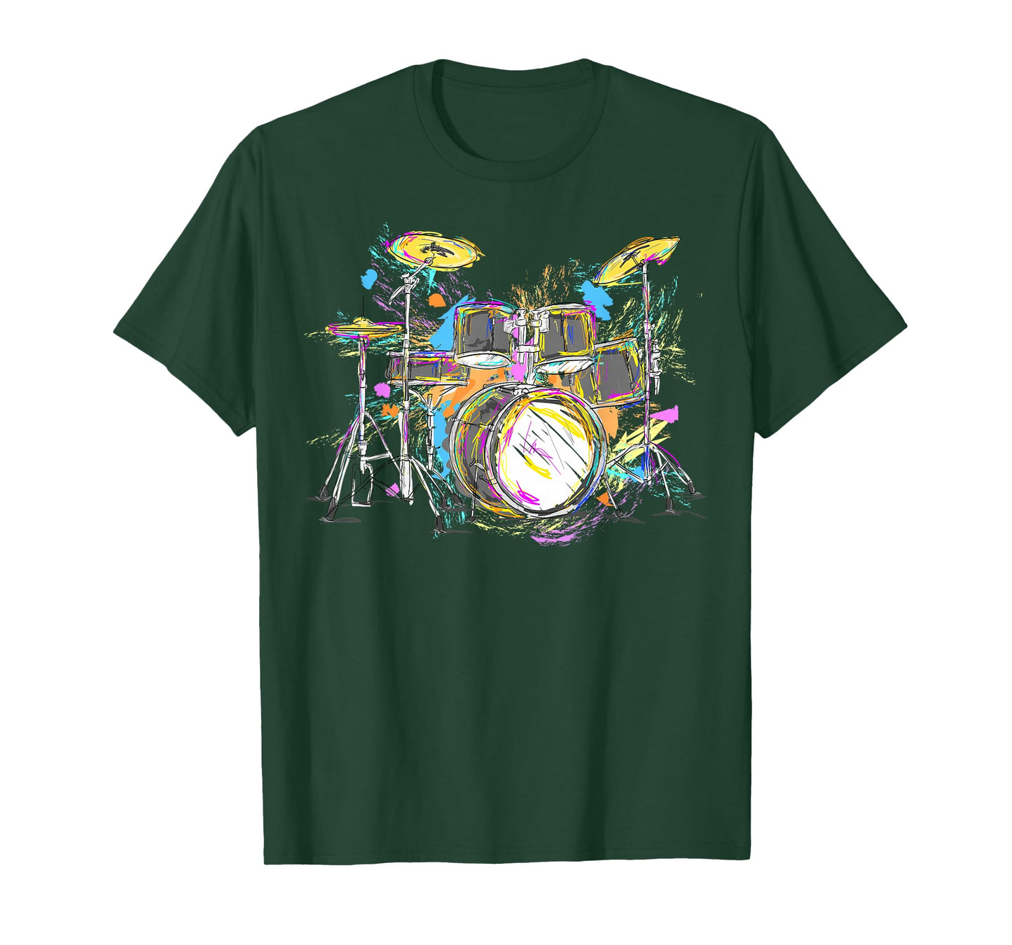 Abstract Art Drums Musician Music Band Throne Noose T-Shirt Small