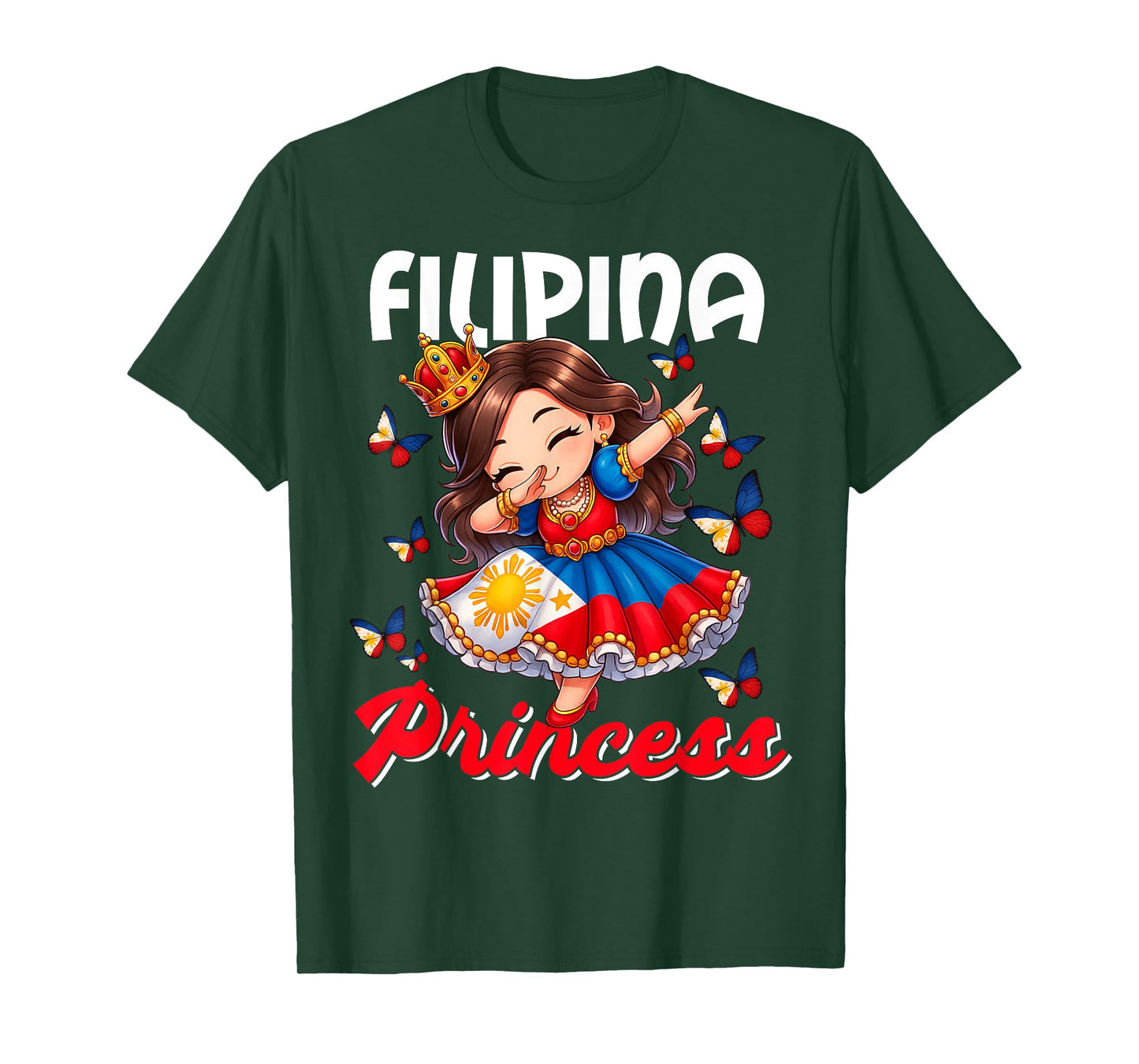 Filipina Princess Dabbing For Girls & Kids T-Shirt