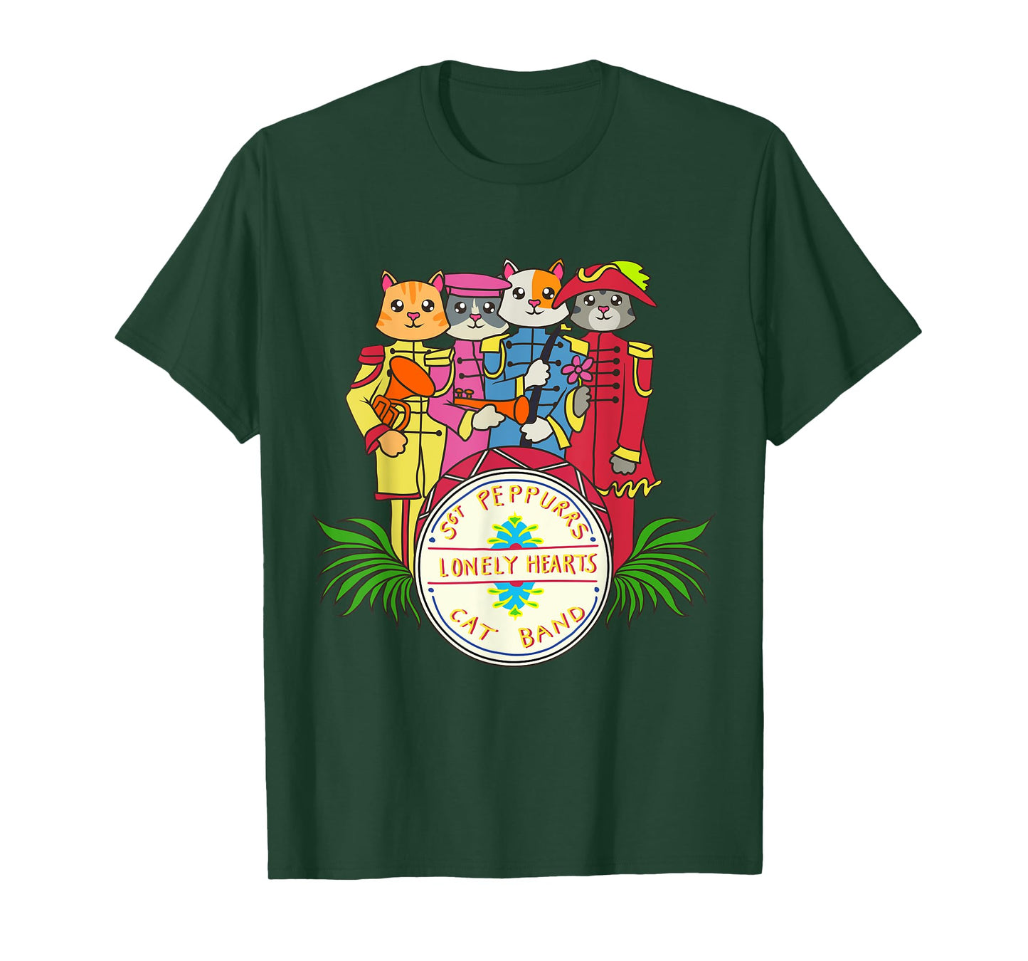 Classic Kitty Sgt. Peppurr's Lonely Hearts Funny Cat Band T-Shirt