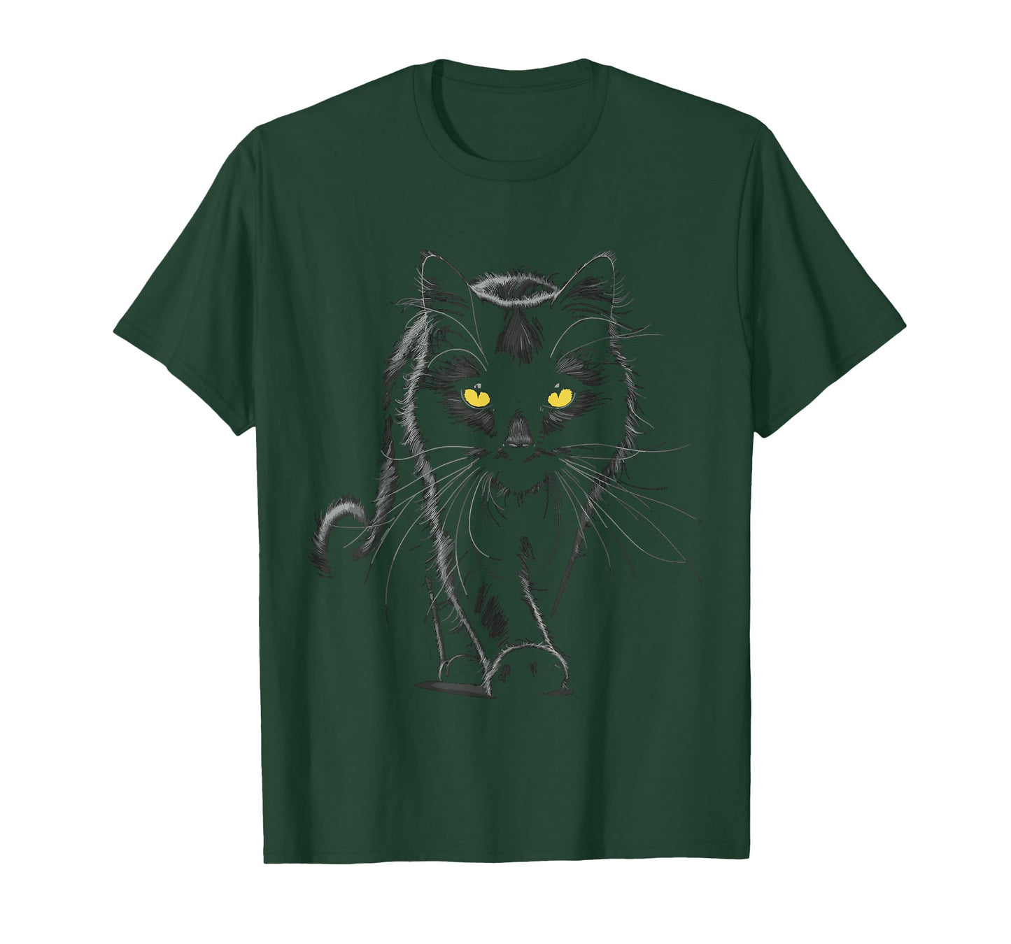 Black Cat Yellow Eyes Cats T-Shirt