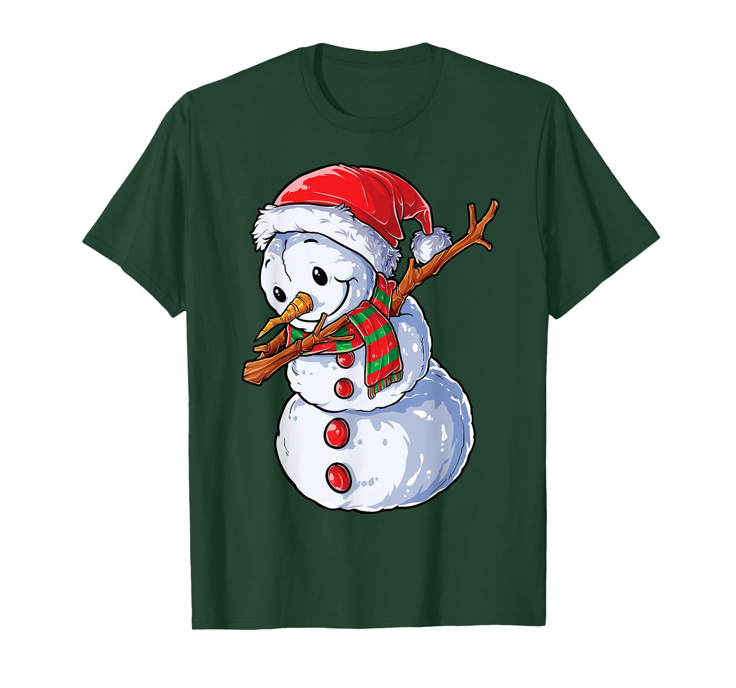 Dabbing Snowman Santa Christmas Boys Men Funny Xmas Hat Dab T-Shirt