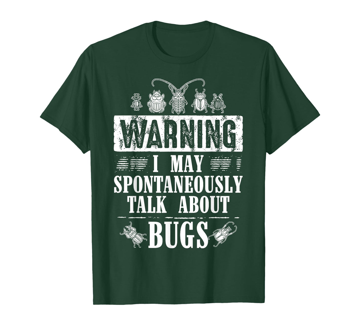Cool Warning Talk About Bugs Funny Insect Collector Boy Gift T-Shirt