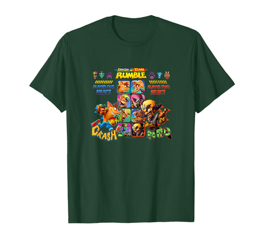 Crash Team Rumble Dr. Neo Cortex vs. Crash Game Screen Logo T-Shirt