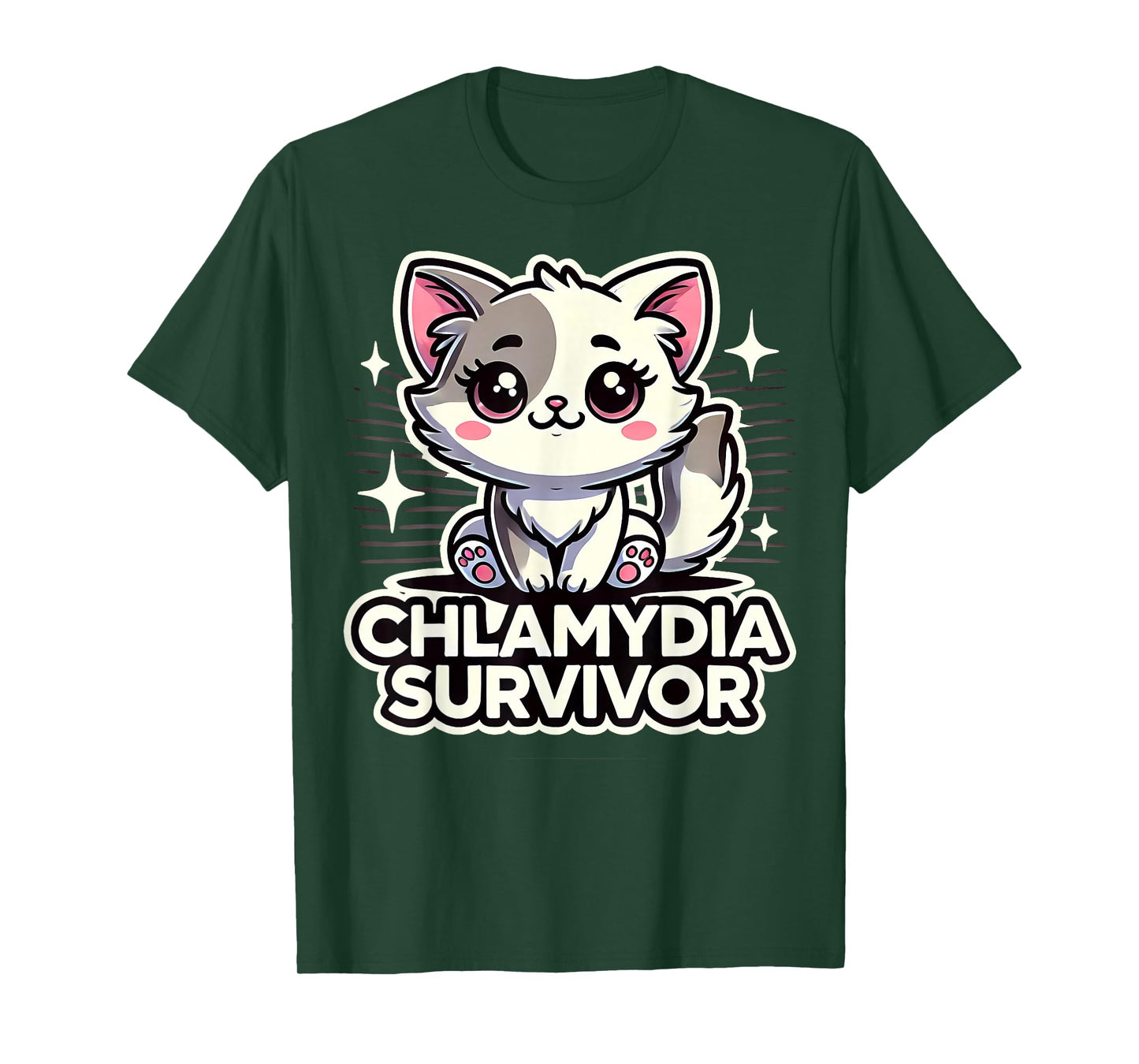 Funny Inappropriate Chlamydia Survivor Embarrassing Adult T-Shirt