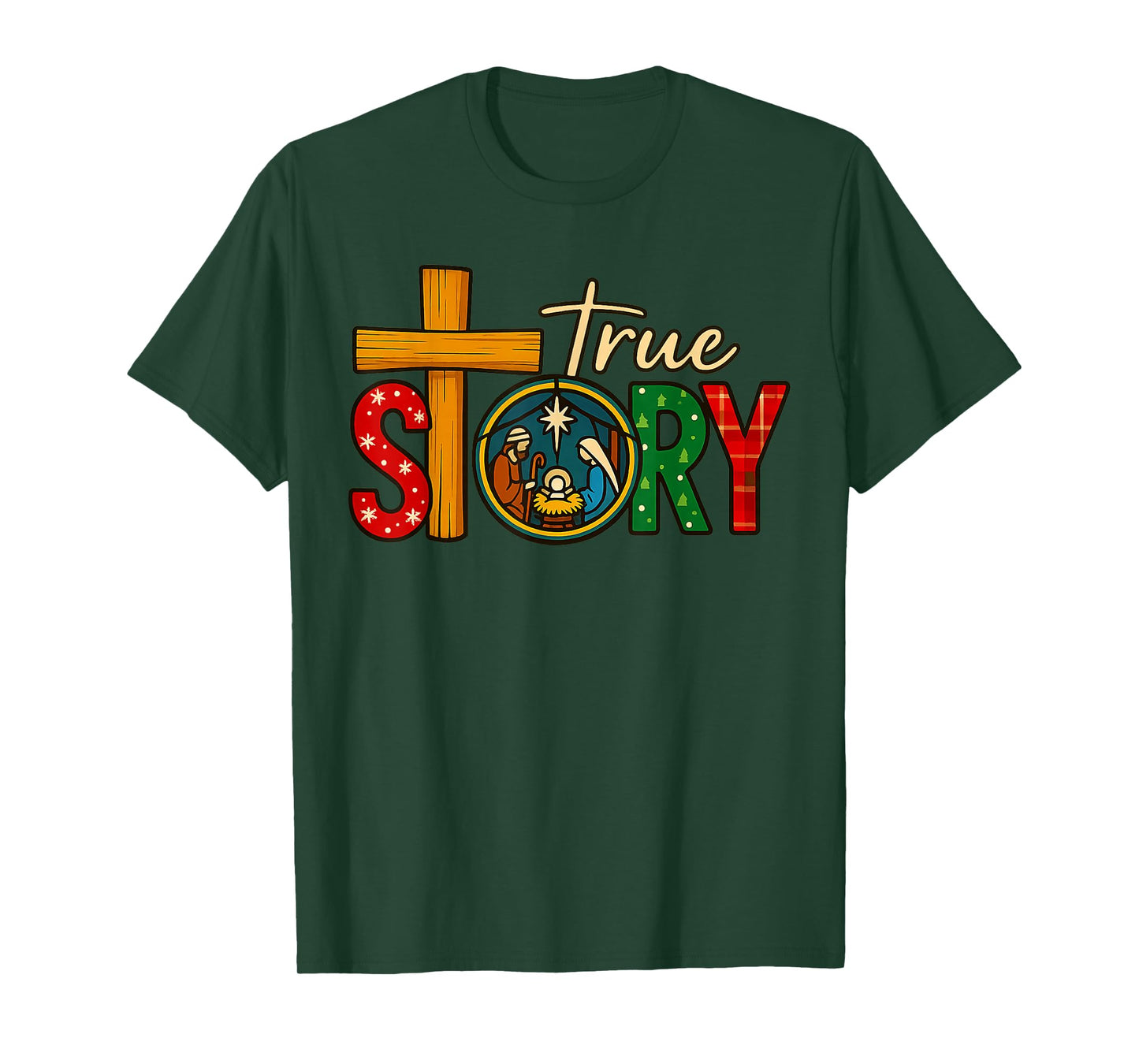 True Story of Jesus Birth Christmas Nativity Christmas T-Shirt