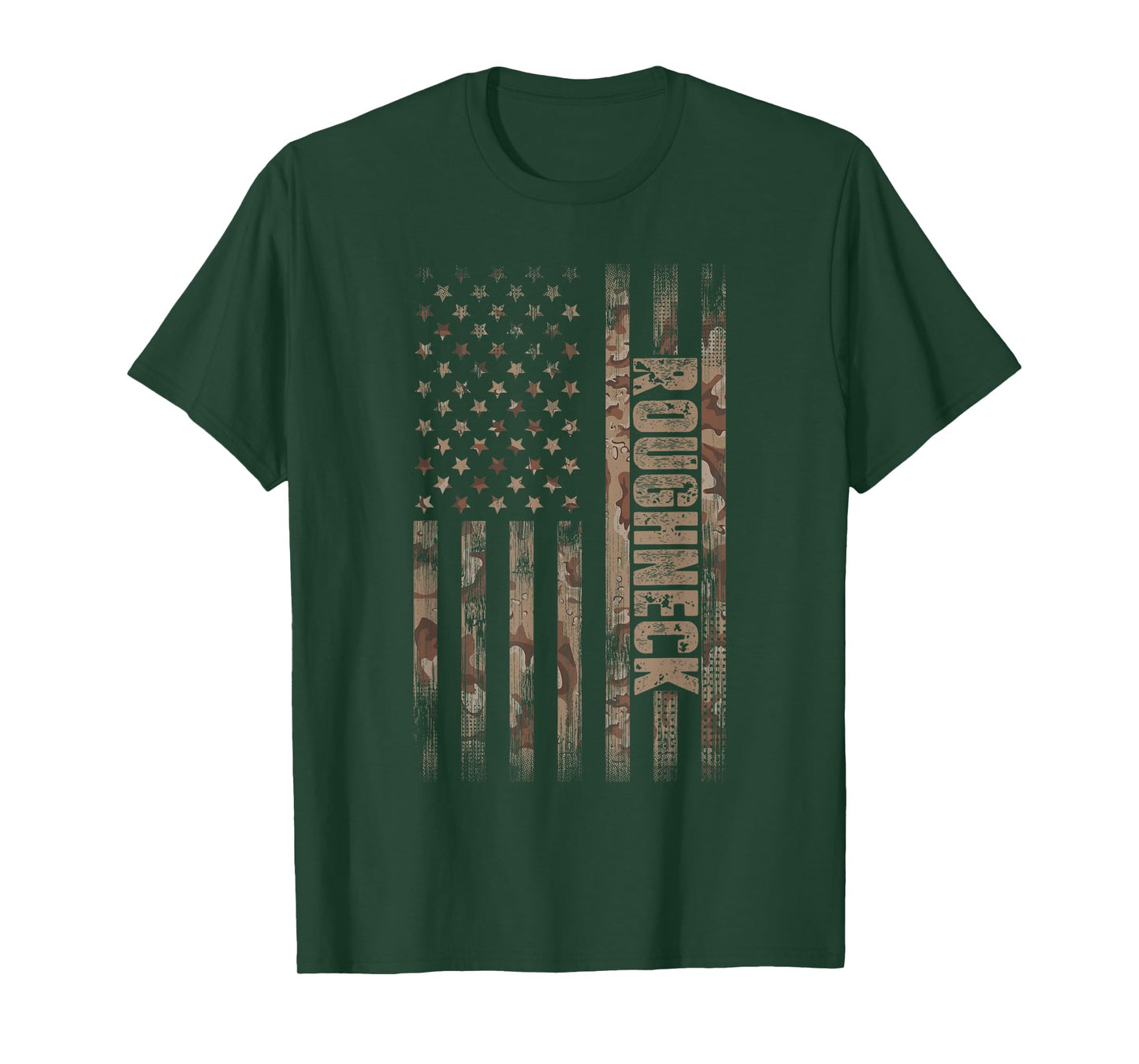 Roughneck American Flag Oilfield T-Shirt