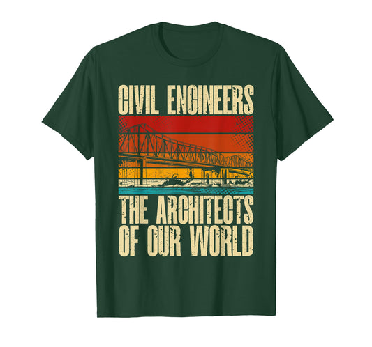 Civil Engineering Construction Civil Engineer Bridge T-Shirt