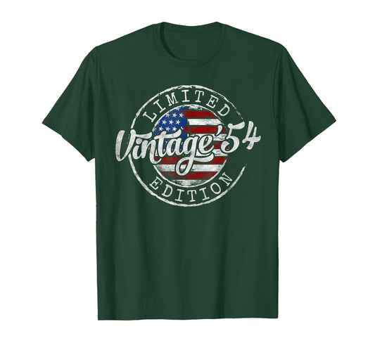 Vintage 1954 71st Birthday Gifts for Men Women 71 Year Old T-Shirt