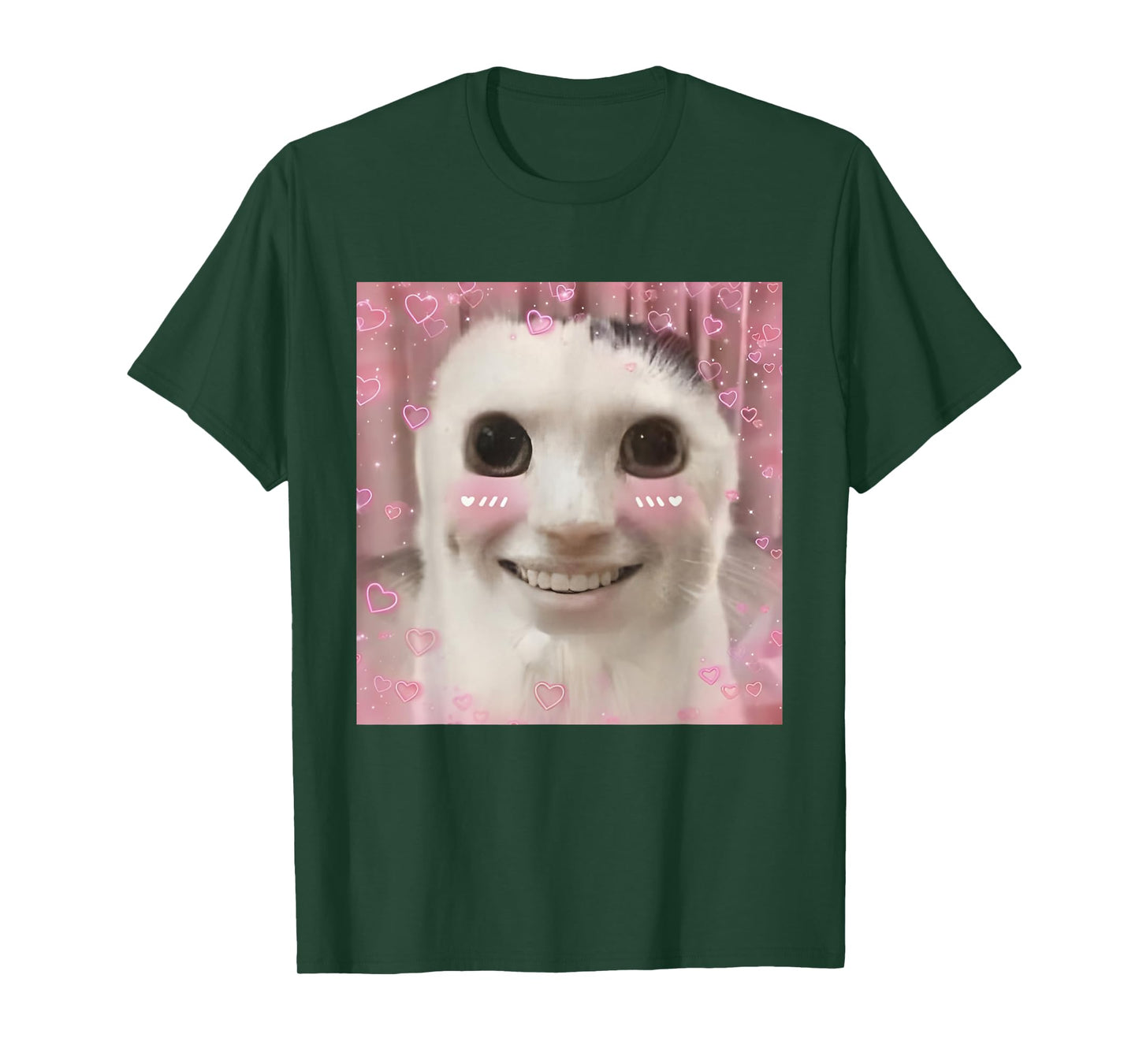 Goofy Ahh Cat Meme Dank Cursed Weirdcore Cringey Banana Cat T-Shirt
