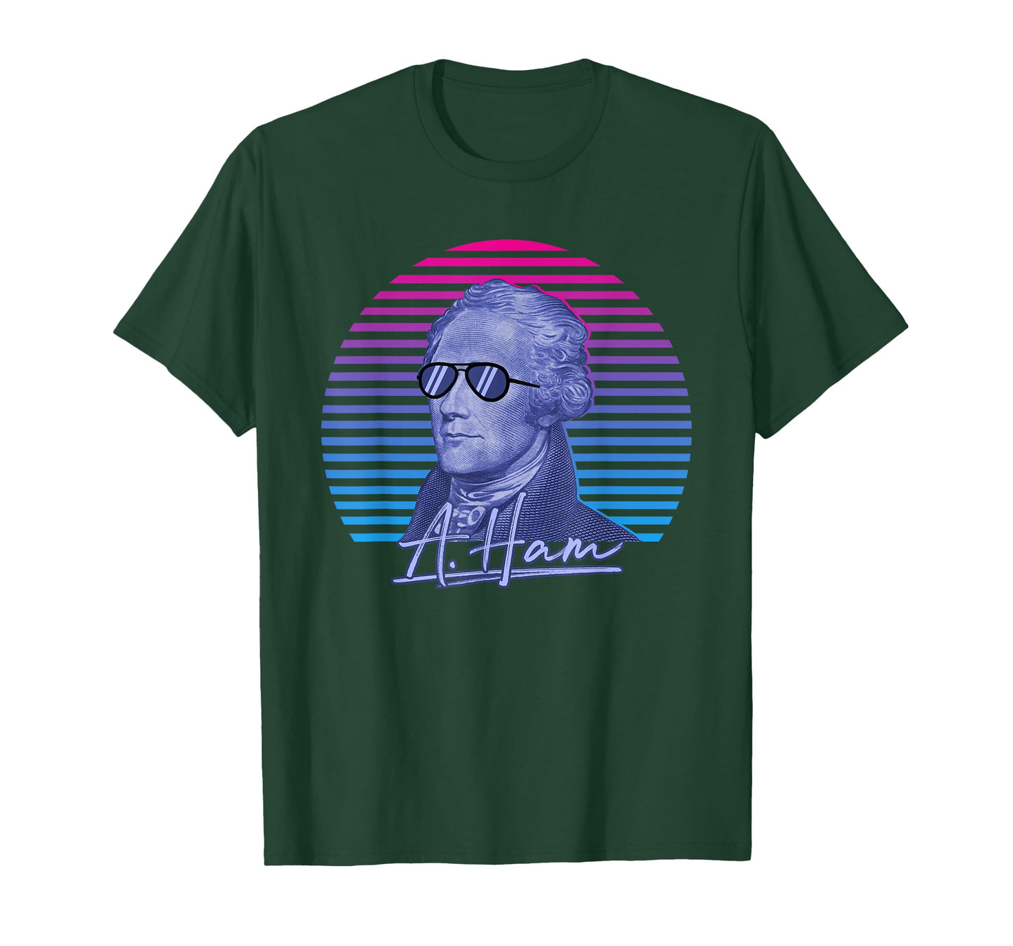 Alexander Hamilton Shirt A. Ham Funny 'Merica Patrotic Shirt T-Shirt
