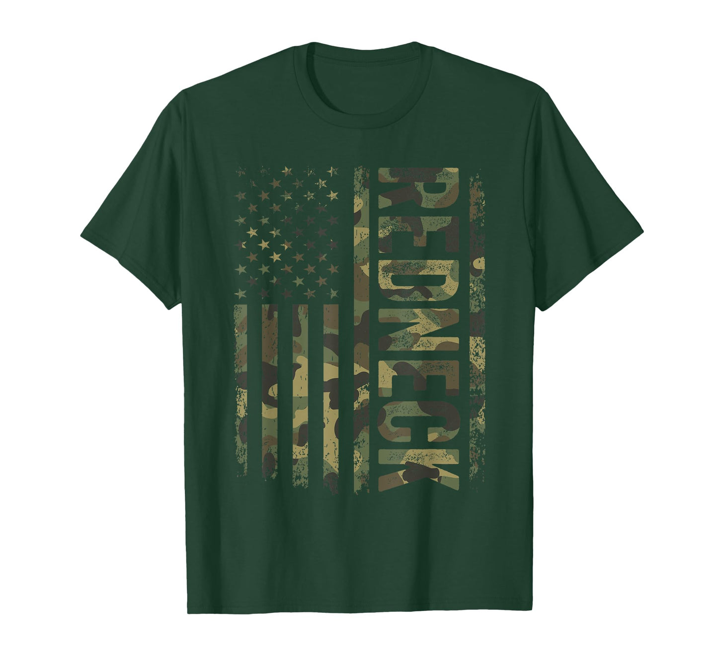 Redneck Army Camouflage American Flag Desert Camo T-Shirt