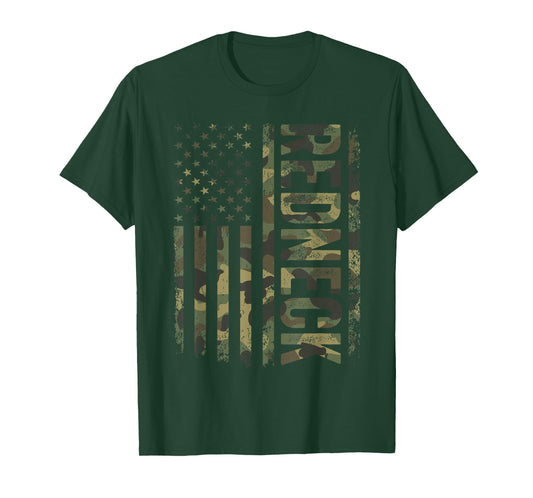 Redneck Army Camouflage American Flag Desert Camo T-Shirt