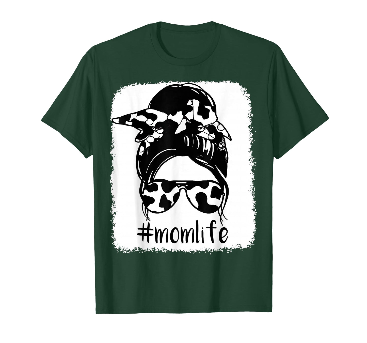 Cow-Print T Shirt Women Mom-Life Farm Heifer Mama Mother Day T-Shirt