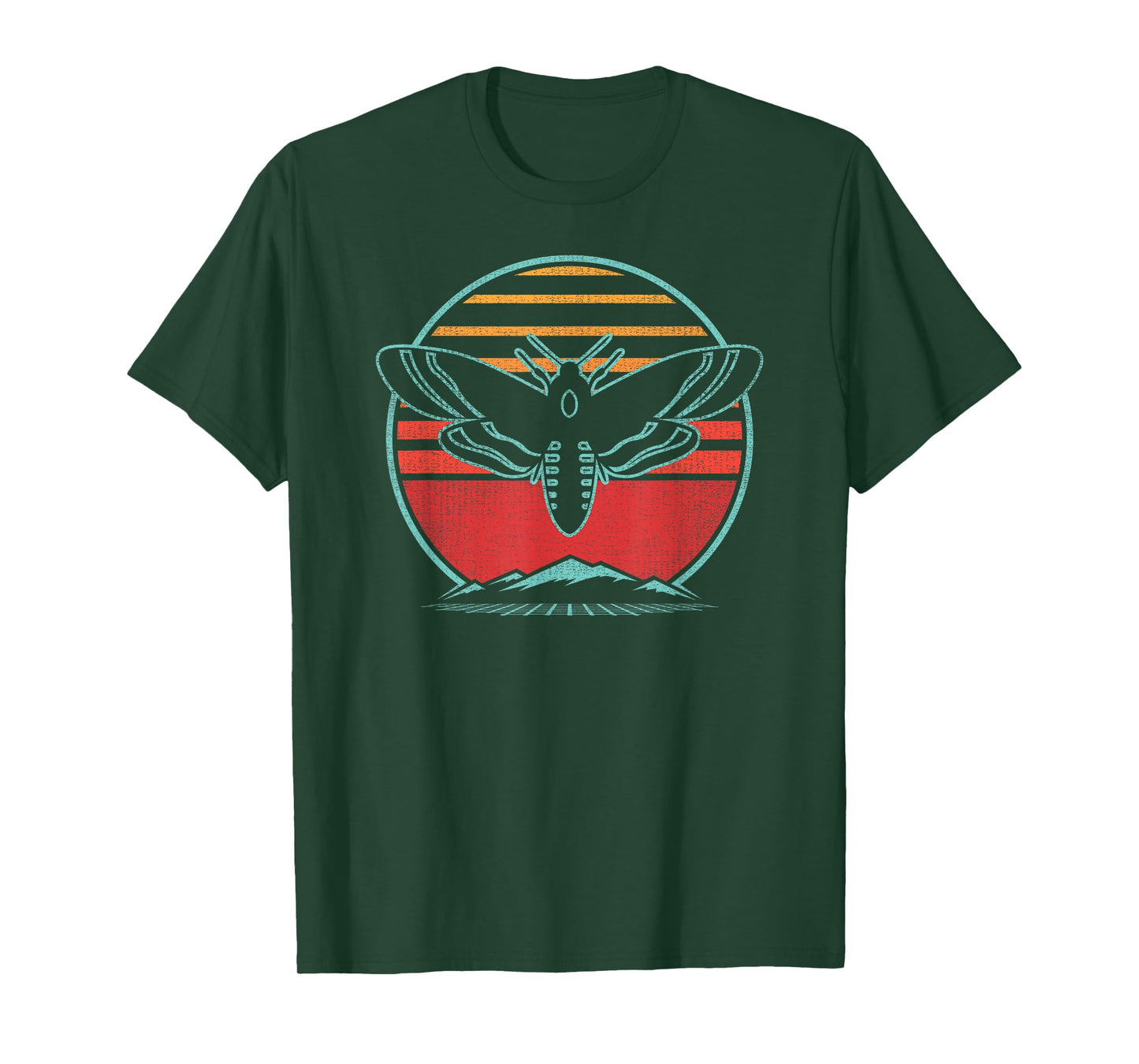 Moth Retro Vintage 80s Style Gift T-Shirt
