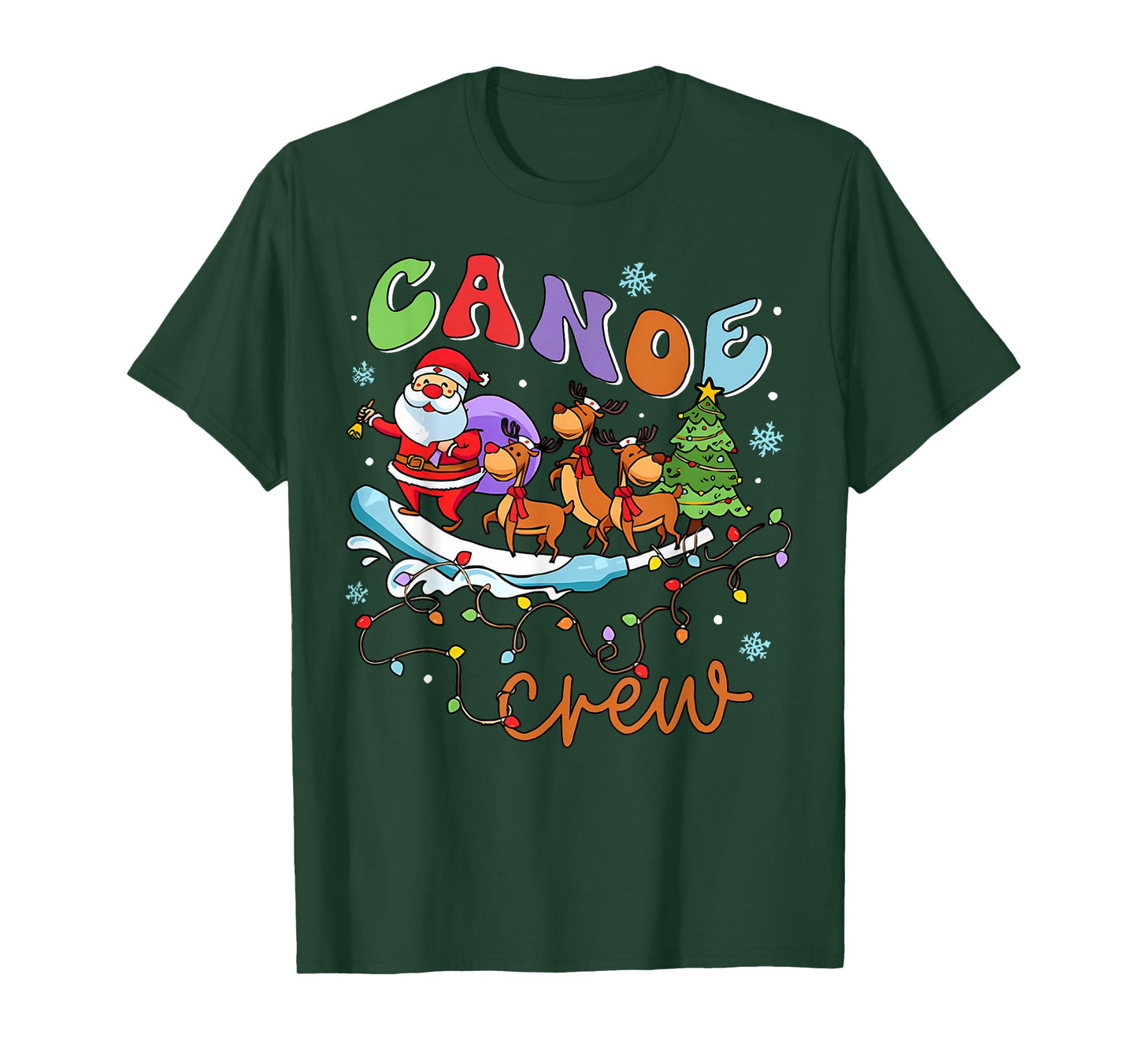 Christmas ICU Nurse Cooter Canoe Crew Critical Care ER ED RN T-Shirt