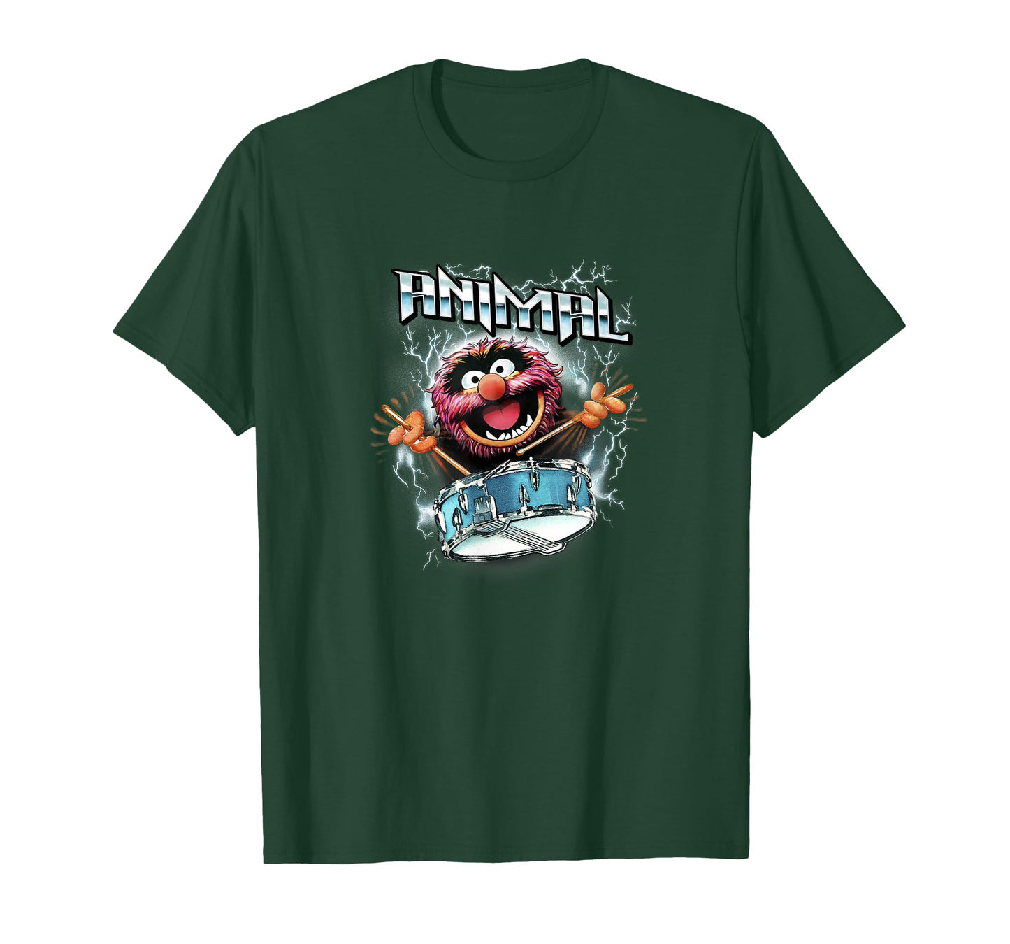 Disney The Muppets Animal Electrifying Epic Drumroll Poster T-Shirt