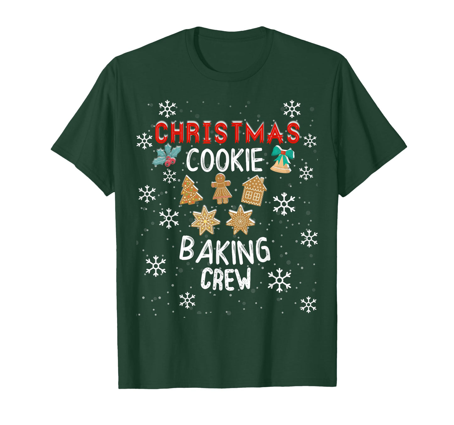 Christmas Cookie Baking Crew Holiday Kitchen Team T-Shirt
