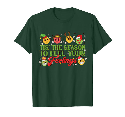 Christmas Mental Health Awareness Nurse Therapist Counselor T-Shirt