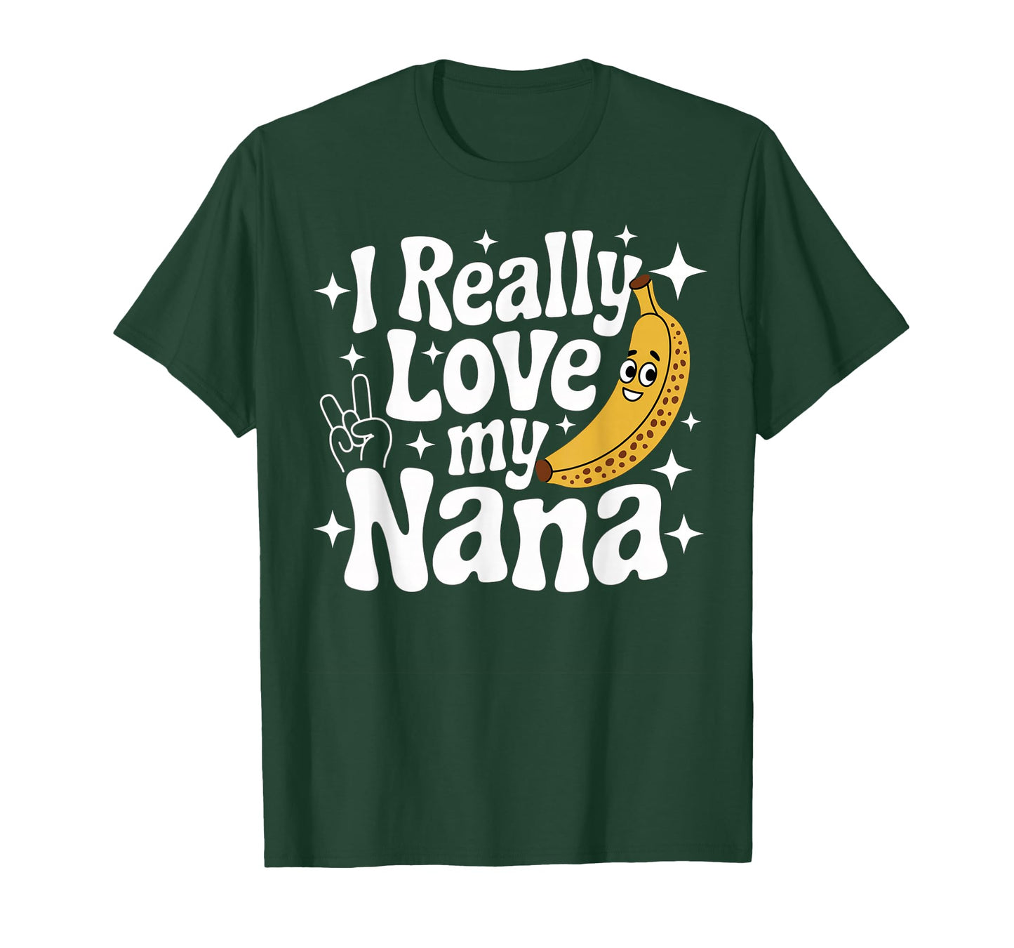 Cute Funny Banana Nana Toddler Kid I Really Love My Nana T-Shirt