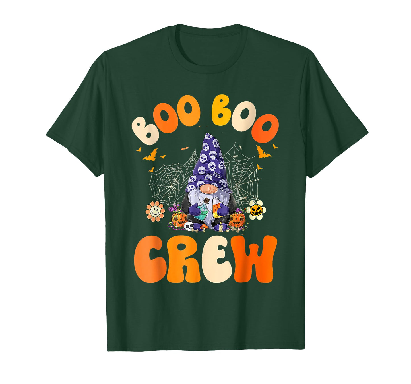 Cute gnomes. Boo Boo Crew Nurse Funny Ghost Women Halloween T-Shirt