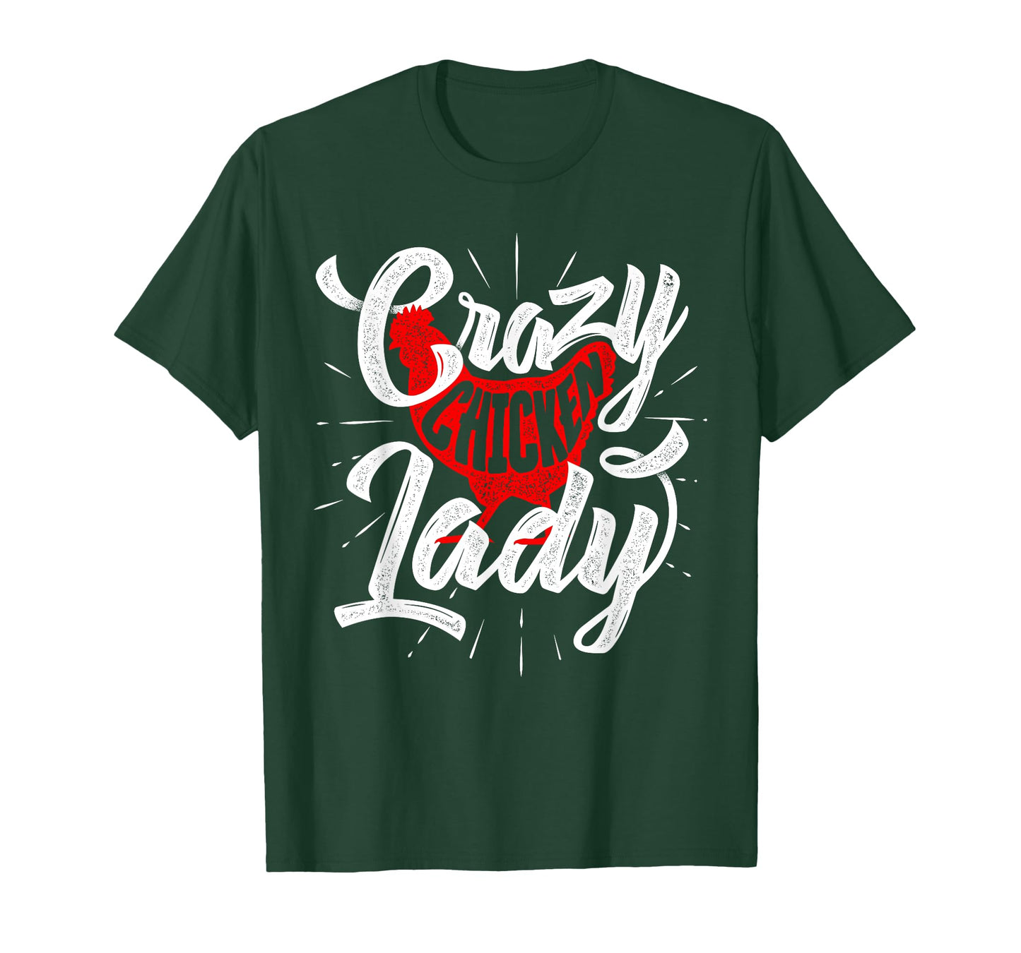 Crazy Chicken Lady - Chickens Farmer Farming T-Shirt