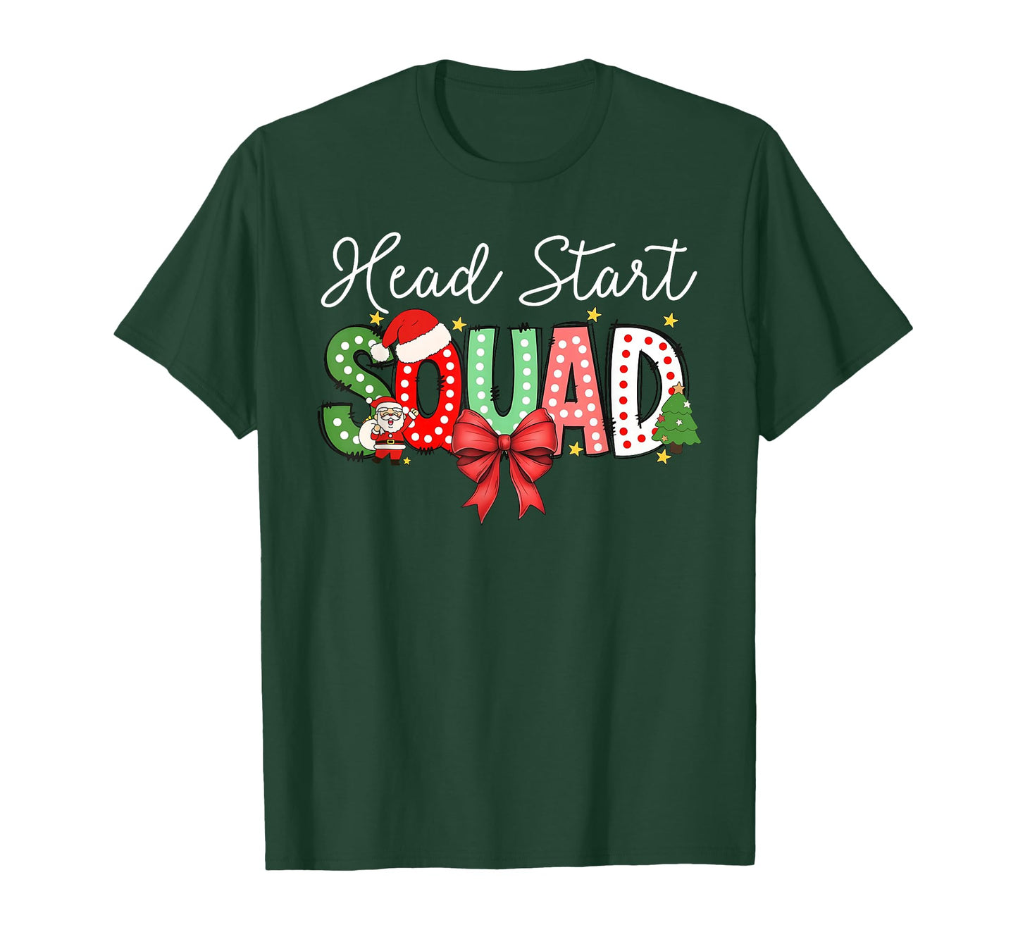 Head Start Squad Merry Christmas Teacher Team T-Shirt