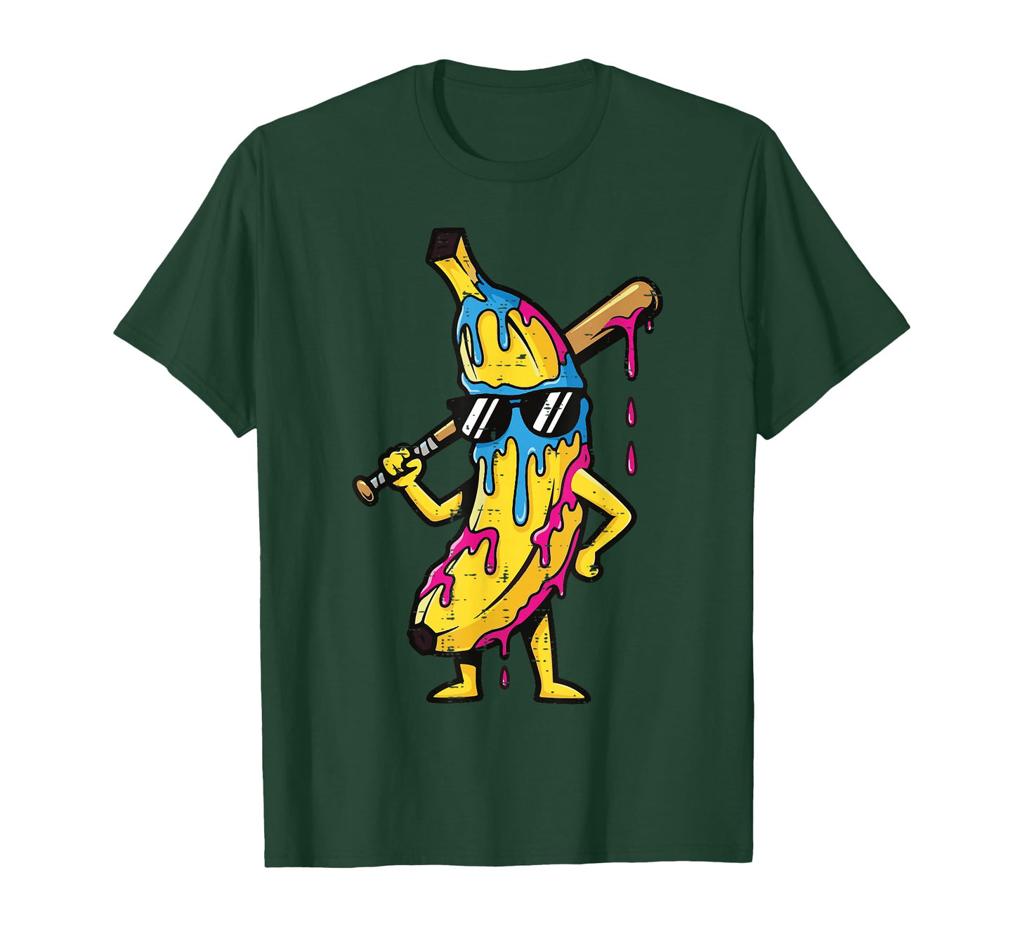 Banana Drip Funny Fruit Men Boys Kids T-Shirt