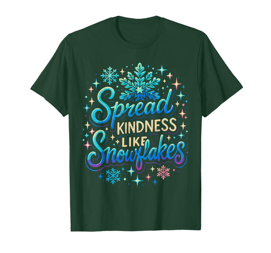 Christmas Snowflake Shirt, Spread Kindness Like Snowflakes T-Shirt