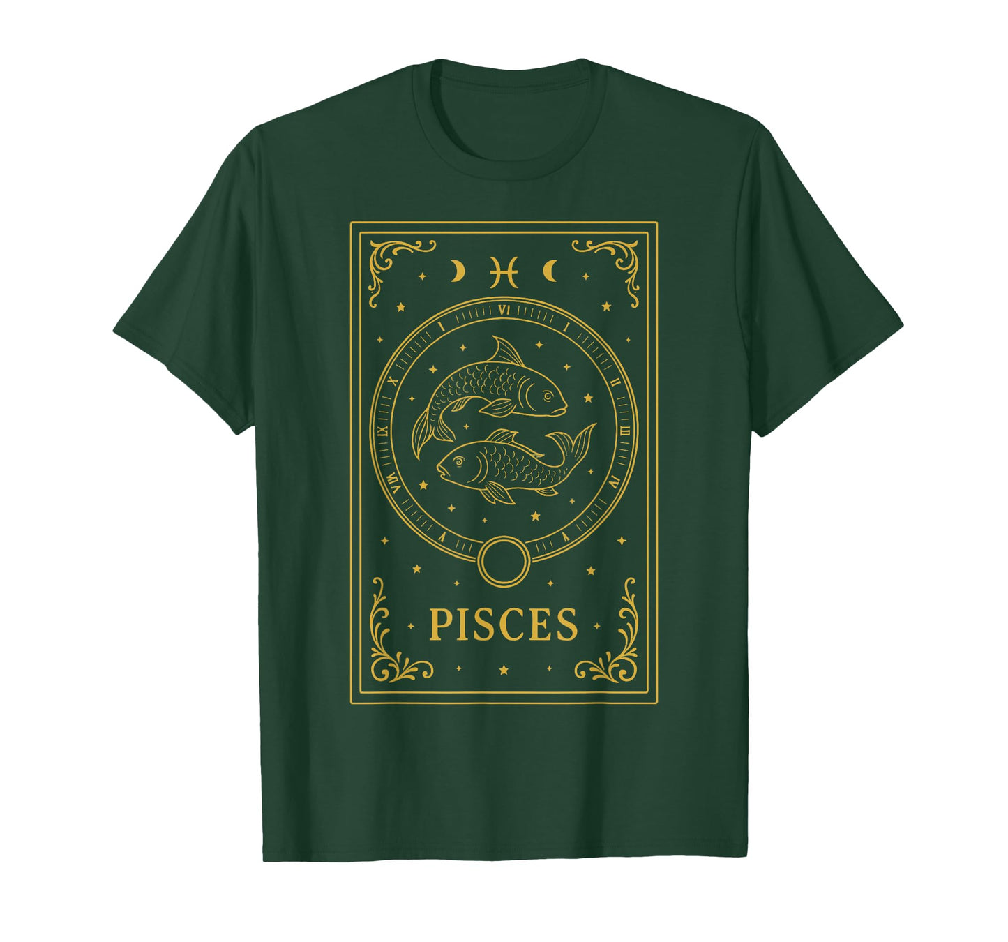 Pisces Tarot Card T-Shirt
