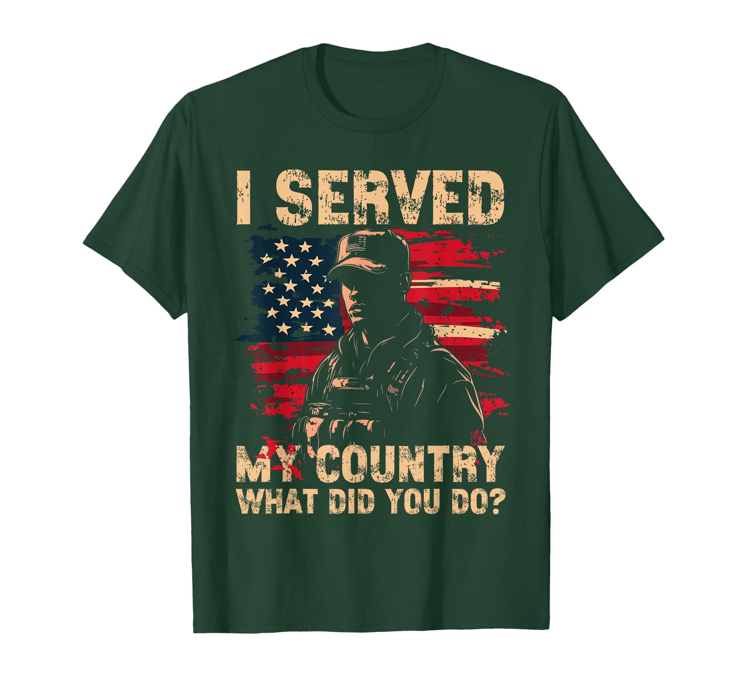 I served My Country What Did You Do? Veteran Veteran's Day T-Shirt
