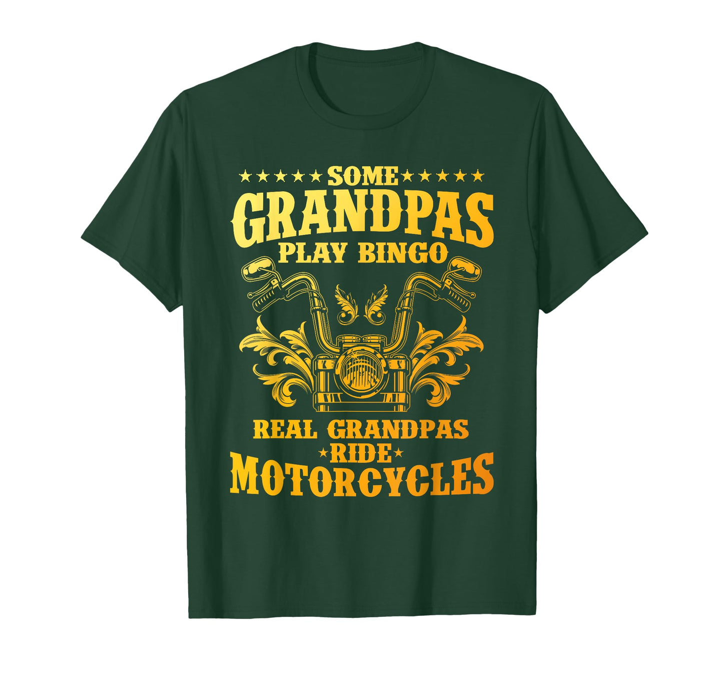 Cool Grandpa Motorcycle Design For Men Biker Motorbike Lover T-Shirt