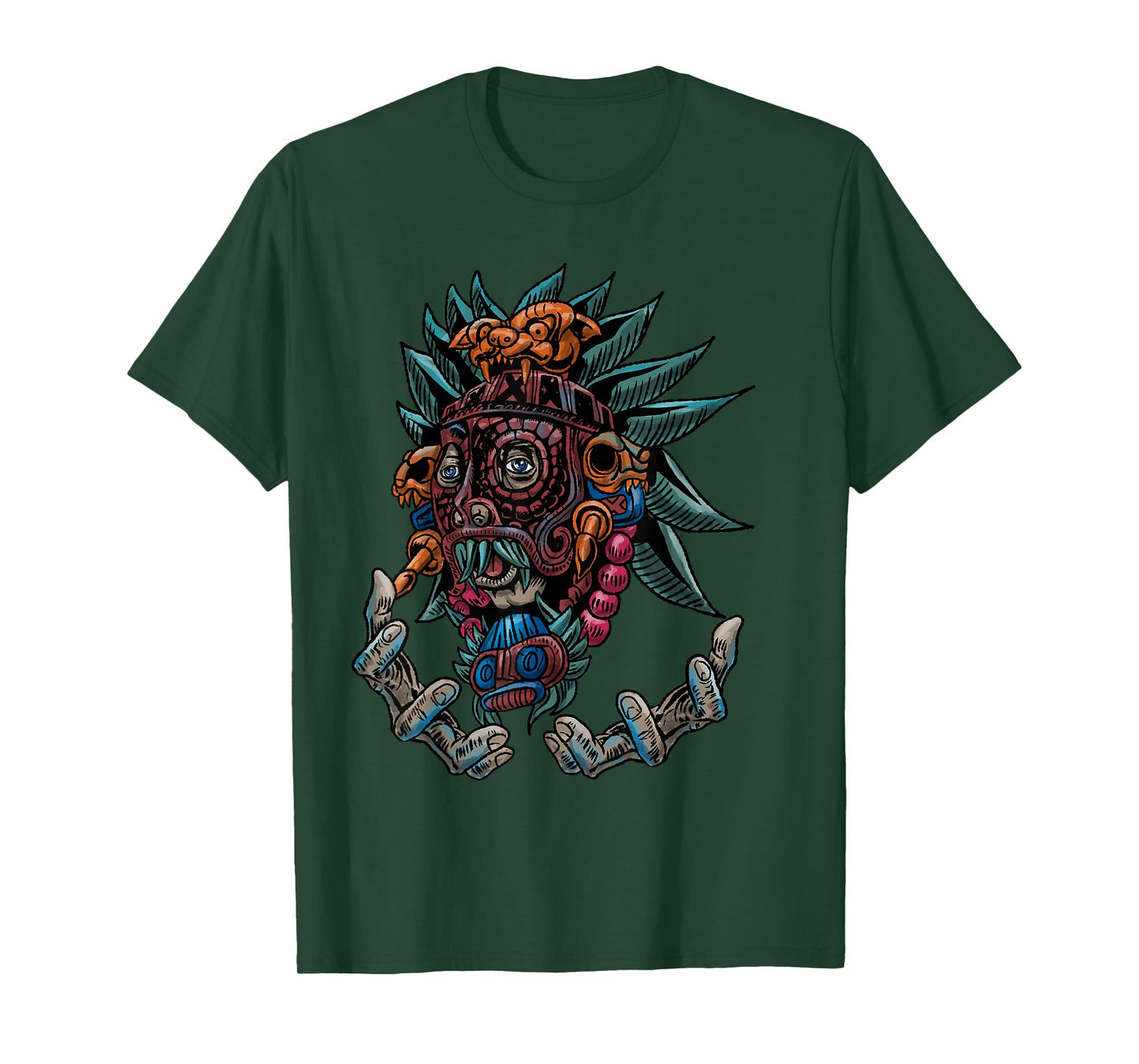 Aztec Warrior Cool Shaman Guardian Inca Maya Gift Idea T-Shirt