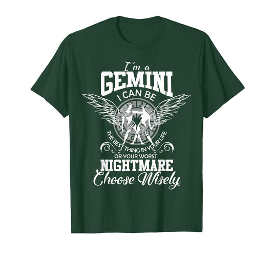 Gemini Zodiac Sign Women Man Kids Birthday Funny I'm Gemini T-Shirt
