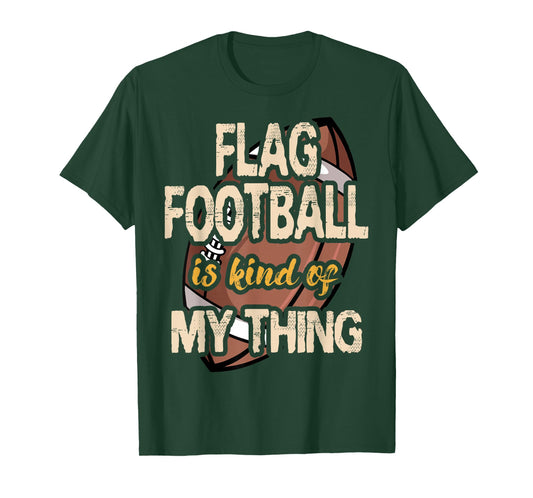 Flag Football Player Ball Carrier Sport Game Athletes T-Shirt