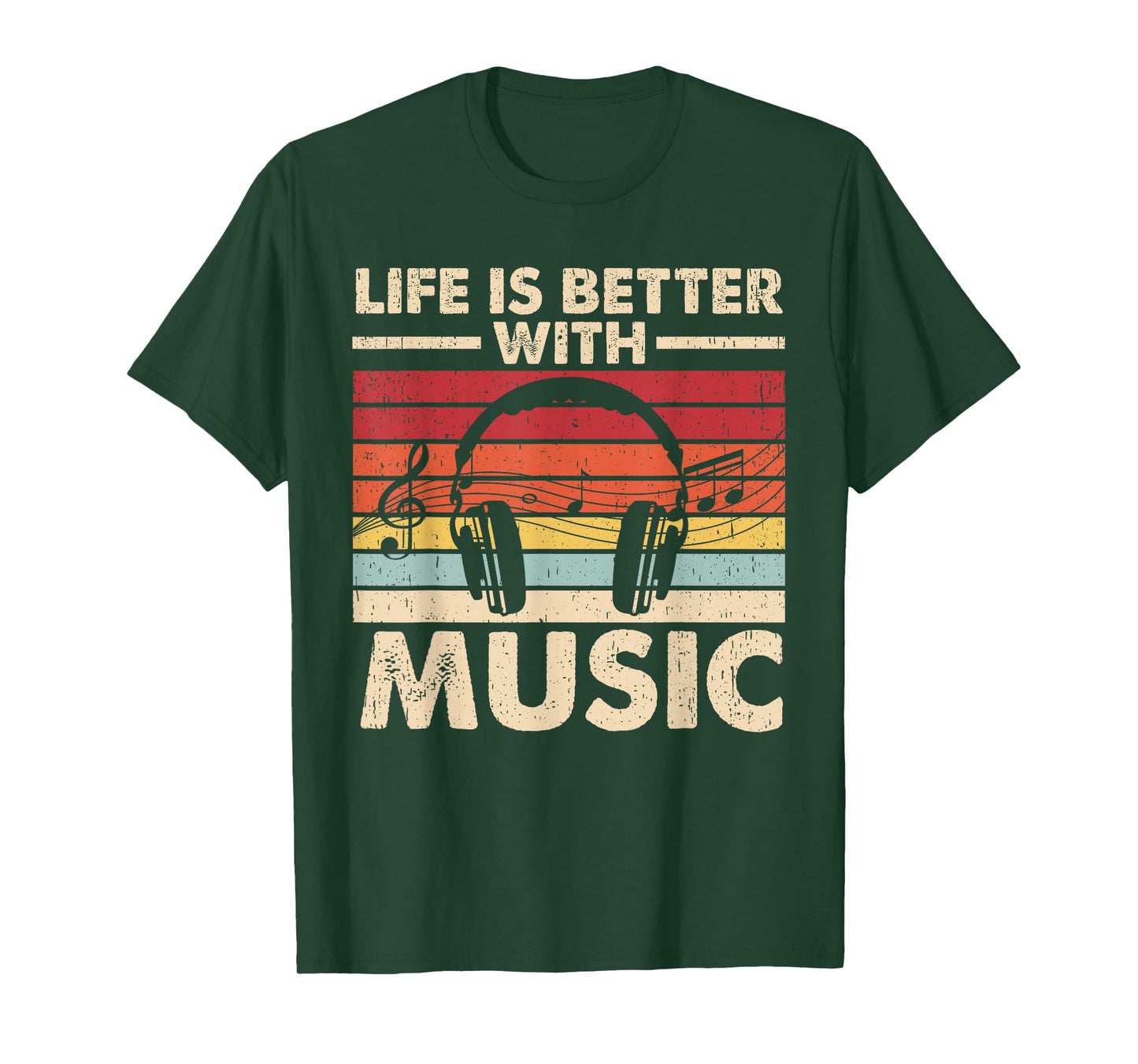 Life is Better with Music Lover Teen Girls Boys Musician T-Shirt