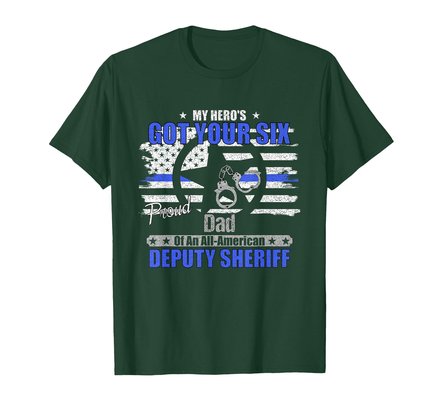 Deputy Sheriff Proud Dad Graphic T-Shirt