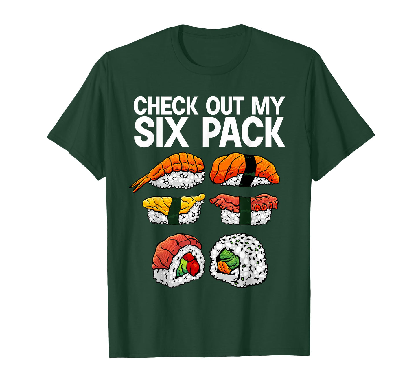 Cool Sushi For Men Women Salmon Sushi Lovers Japanese Food T-Shirt