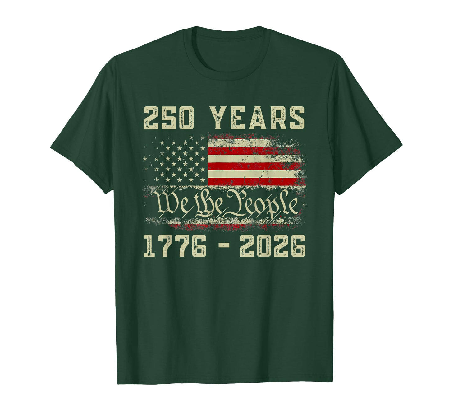 250 Years 1776-2026 250th Birthday USA Patriotic 4th of July T-Shirt