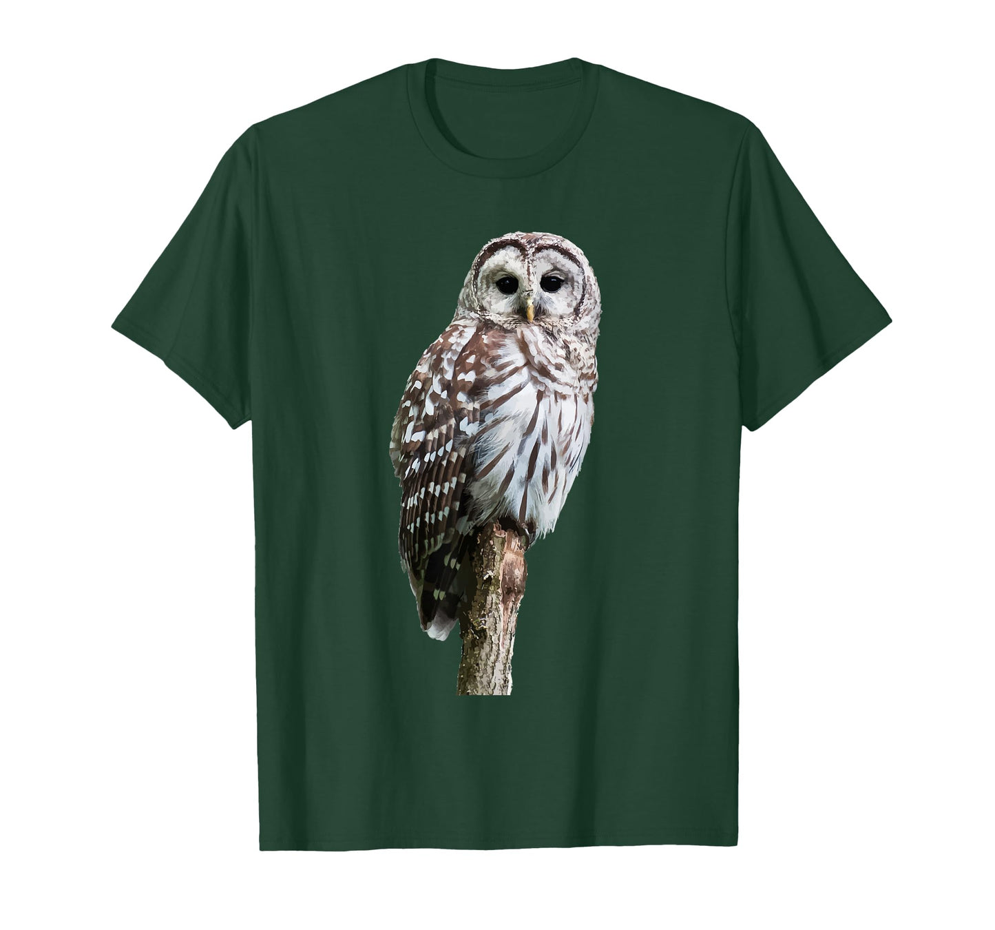 Barred Owl Bird Graphic Tee | Birder Birding | Cute Owl Gift T-Shirt