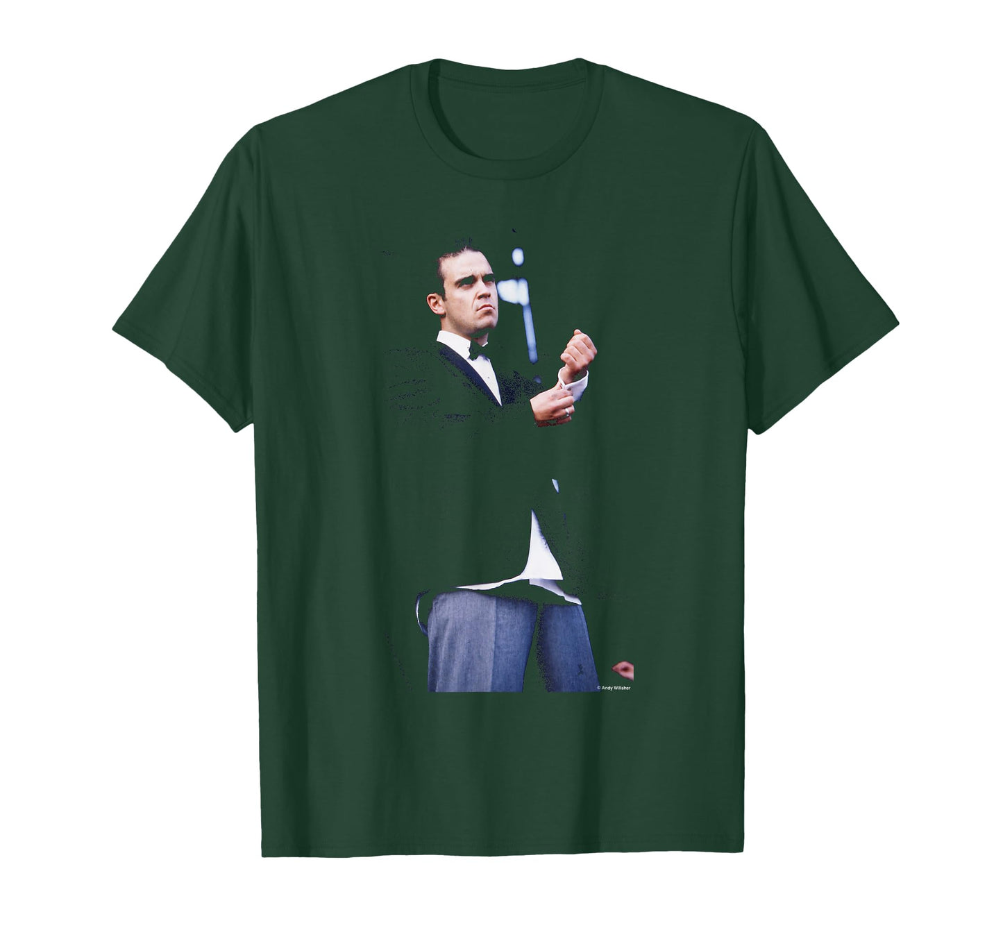 Robbie Williams Performing Leeds Festival By Andy Willsher T-Shirt