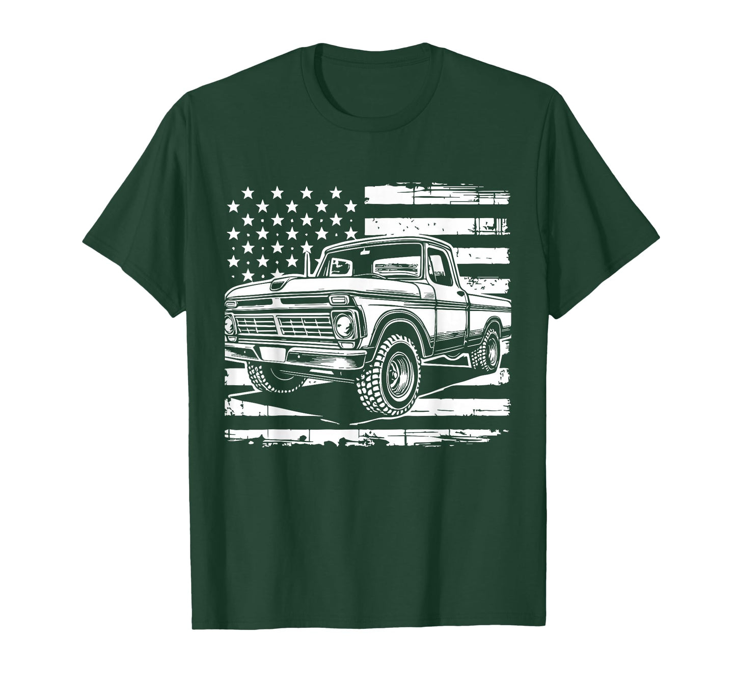 First gen Classic Americana Truck Vintage Patriotic Design T-Shirt