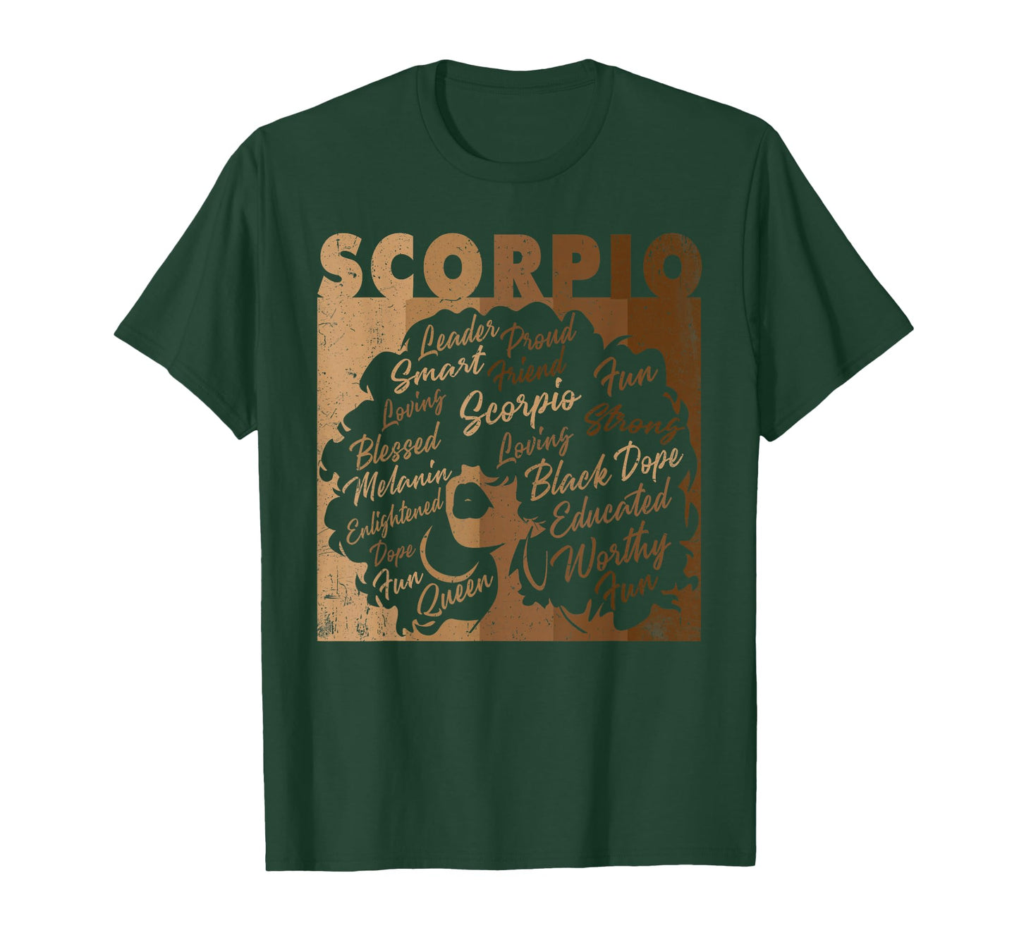 Scorpio Girl African American Women Melanin Birthday T-Shirt