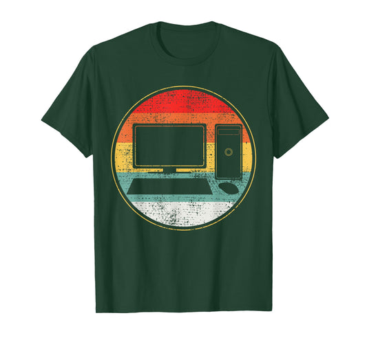 Computer Computer Science IT Support Retro Vintage T-Shirt