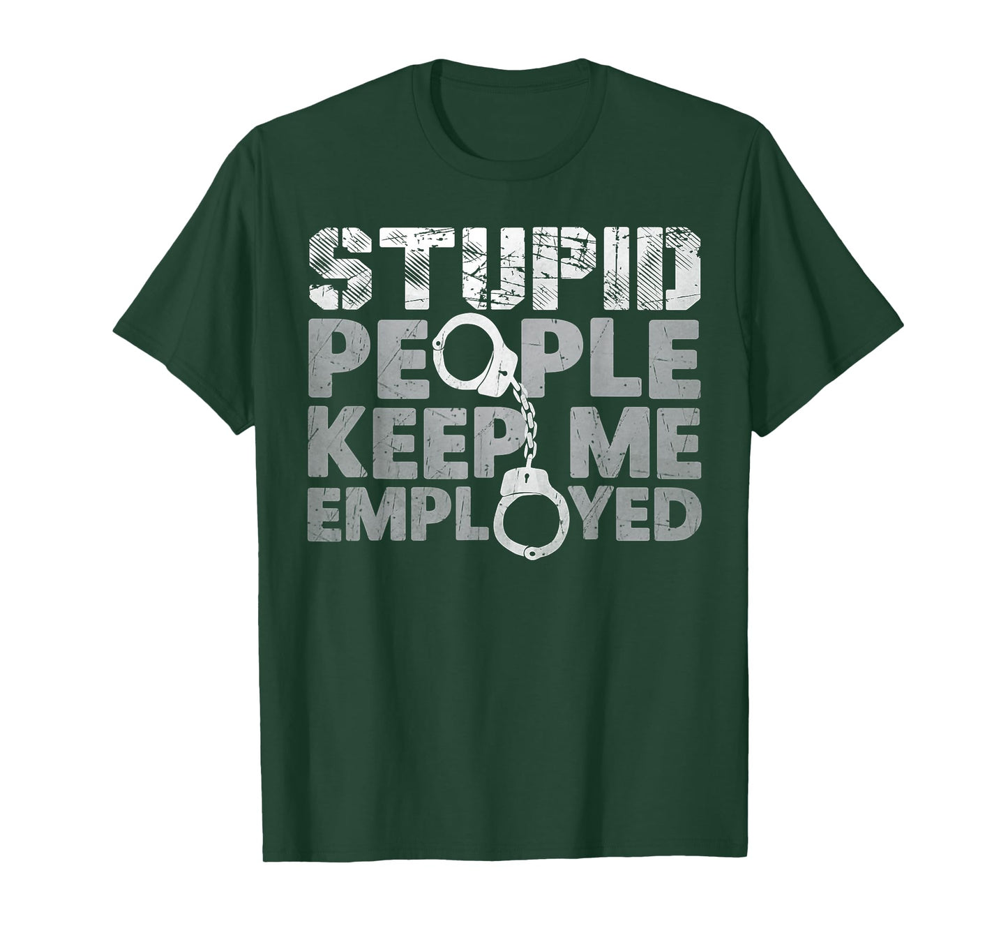 Correctional Officer - Stupid People Keep Me On Toes T-Shirt