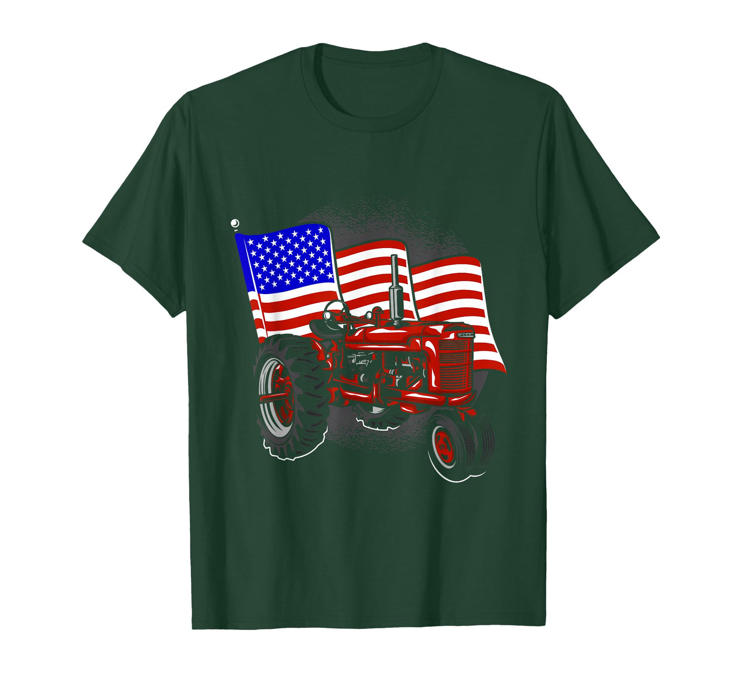 4th Of July Gift Patriotic Farmer US Flag Tractor Farmer T-Shirt