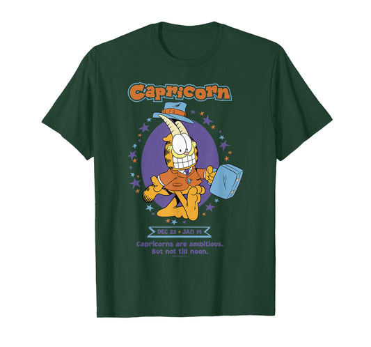 Garfield Capricorn Zodiac Sign Horoscope Humour T-Shirt