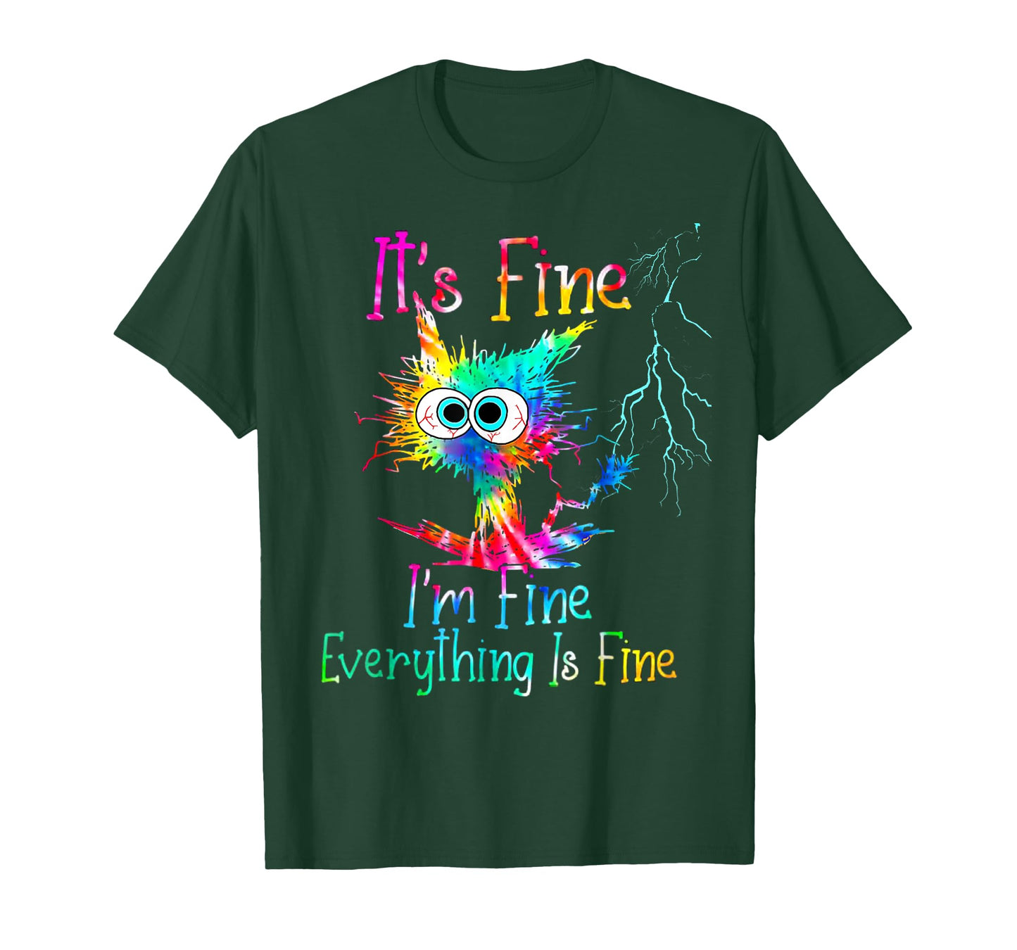 It's fine I'm fine everything is fine amusing and funny cat T-Shirt