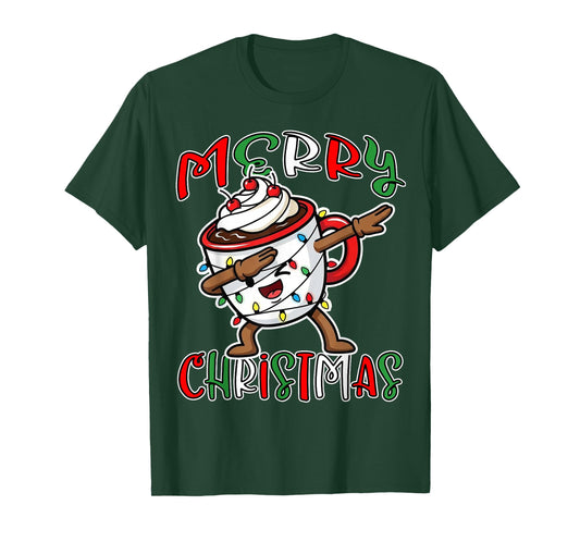 Dabbing Coco Drink Family Matching Christmas Pjs 2025 T-Shirt