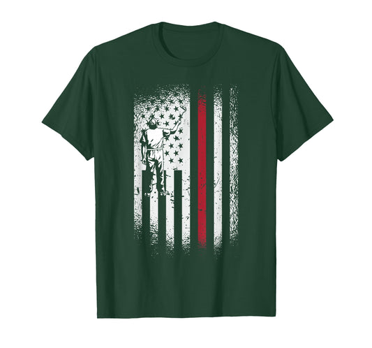 House Painter Decorator American Flag Vintage T-Shirt